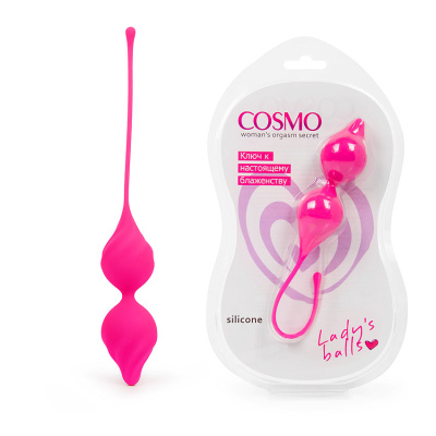ШАРИКИ ВАГИНАЛЬНЫЕ D 30 мм, вес 60 г, цвет ярко-розовый (CSM-23134)