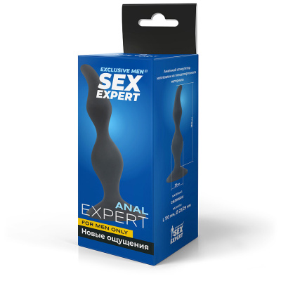 ВТУЛКА АНАЛЬНАЯ цвет чёрный, L 110 мм D 23x29 мм (SEM-55043)