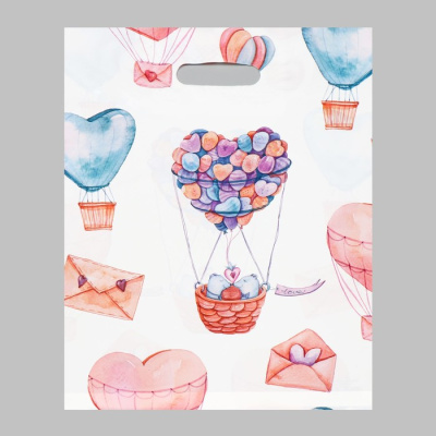 ПАКЕТ С ВЫРУБНОЙ УСИЛЕННОЙ РУЧКОЙ, 31х40 см, 60 мкм, (4668406)