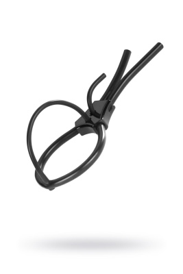 Электросбруя Mystim Pure Pete, силикон, черный, 14 см (0T-00015895)