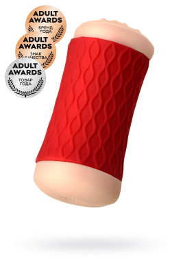 Мастурбатор двусторонний JOS NADIN, TPR, телесный, 14,5 см (0T-00011173)