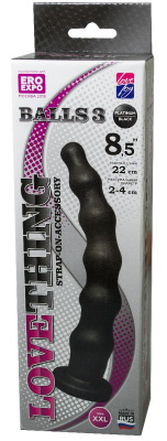 Насадка универсальная BALLS 3, L 220 мм, D 40 мм цвет чёрный (131304)