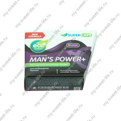 Капсулы для эрекции Man's Power plus (10 капсул) (kapserekMPowplus10k)
